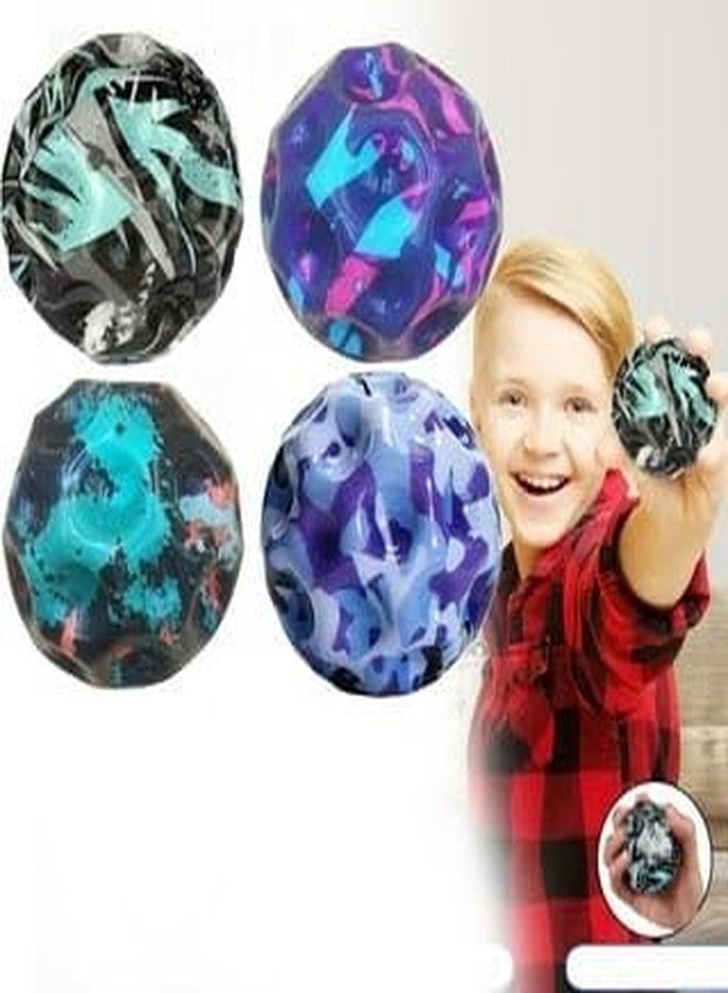 رويالز كرات القمر رويالز بألوان عشوائية للأطفال، لعبة أسترو جامب المطاطية الفضائية، كرة قمر نطاطة لتخفيف التوتر، لعبة حسية للأطفال والكبار والحيوانات الأليفة، للعب في الأماكن المغلقة والمفتوحة (عبوة من قطعة واحدة) - Image 5